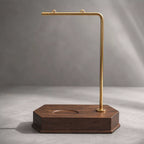 Walnut Wood Earring Display Stand