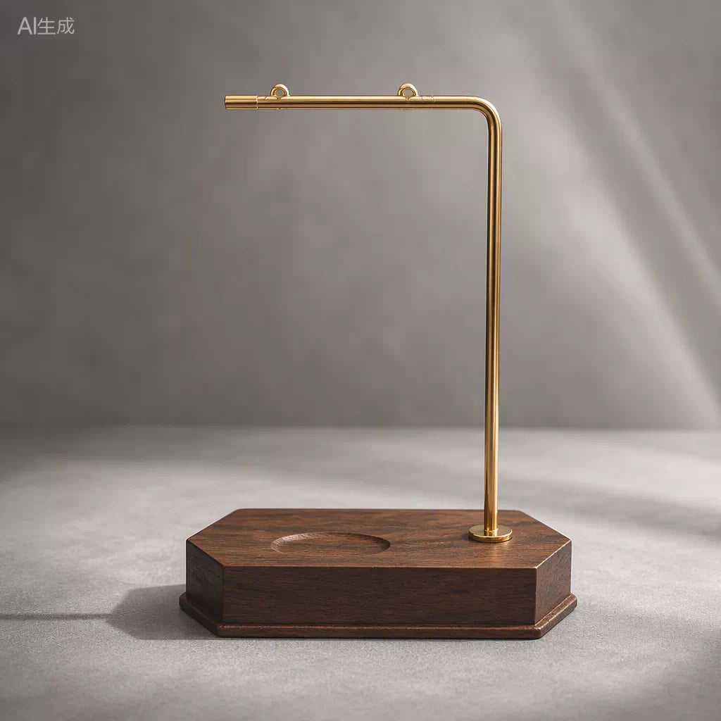 Walnut Wood Earring Display Stand