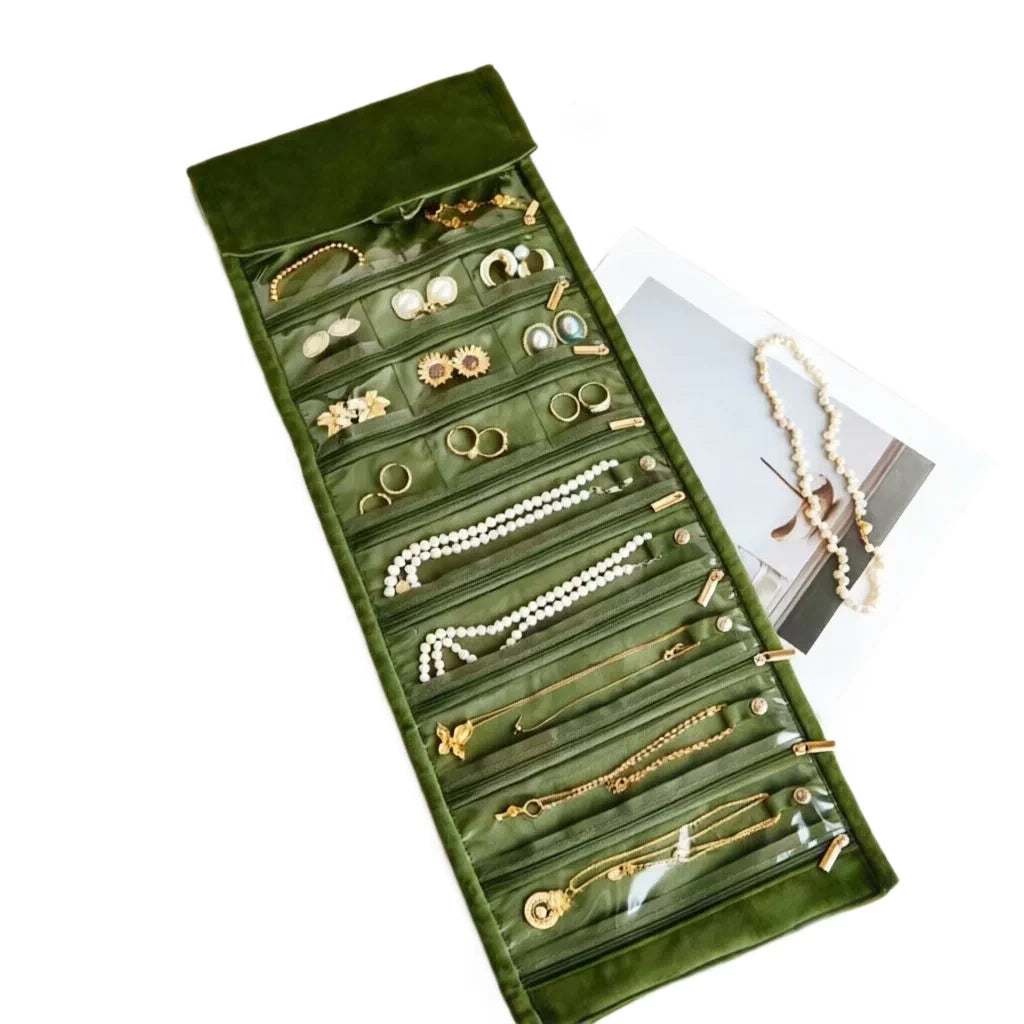 Soft Velvet Travel Jewelry Pouch