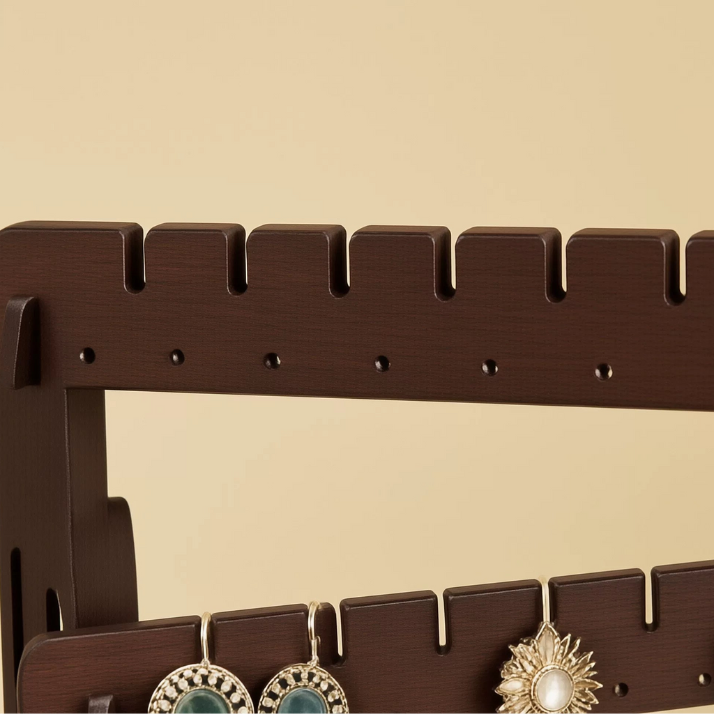 Wooden Stud Earring & Bracelet Display Stand