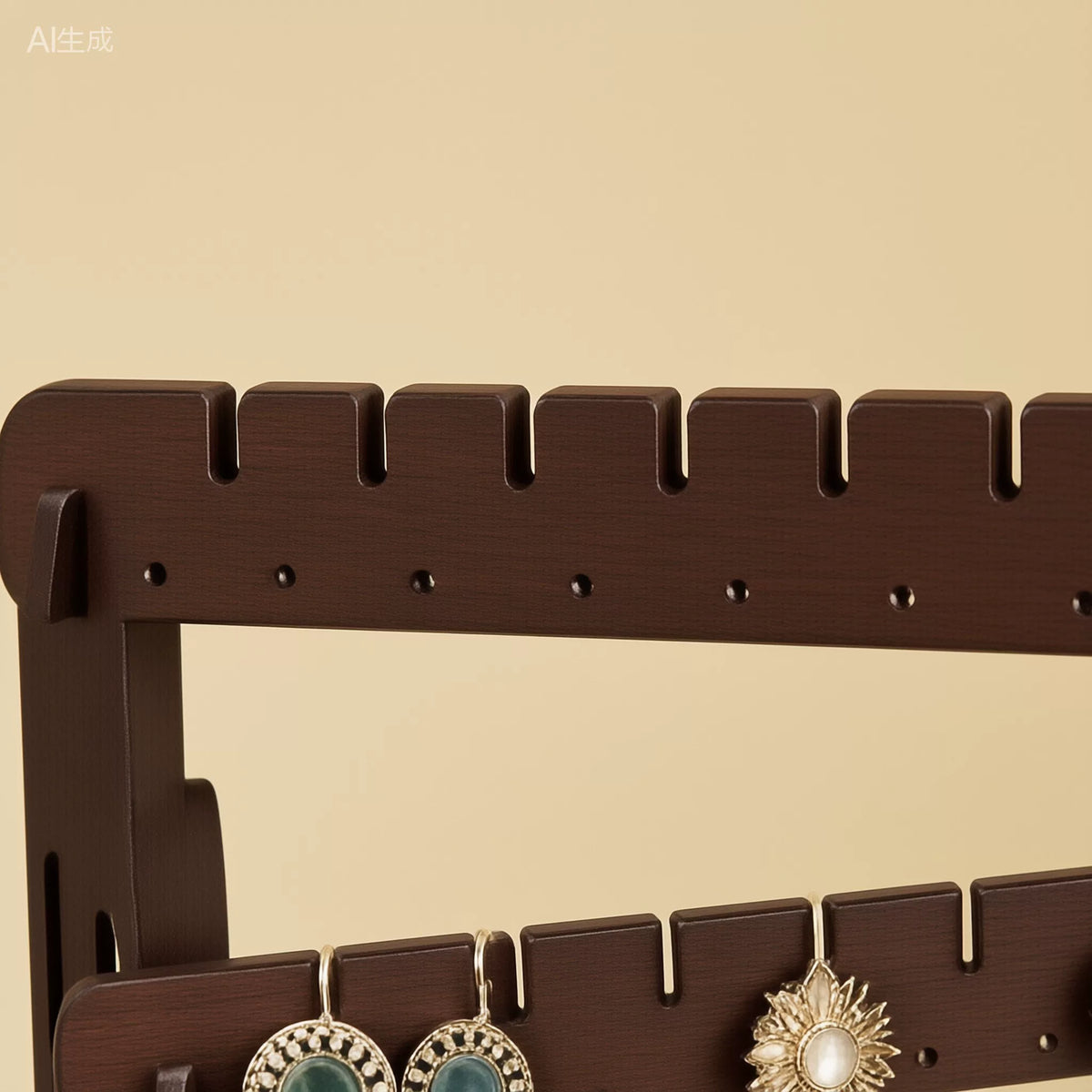 Wooden Stud Earring & Bracelet Display Stand