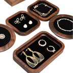 Solid Black Walnut Jewelry Display Tray