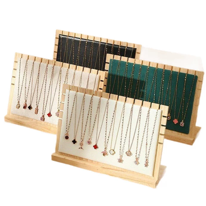 Extra-Large Bamboo & Wood Necklace Display Stand