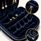 Double-Layer Velvet Jewelry Storage Pouch