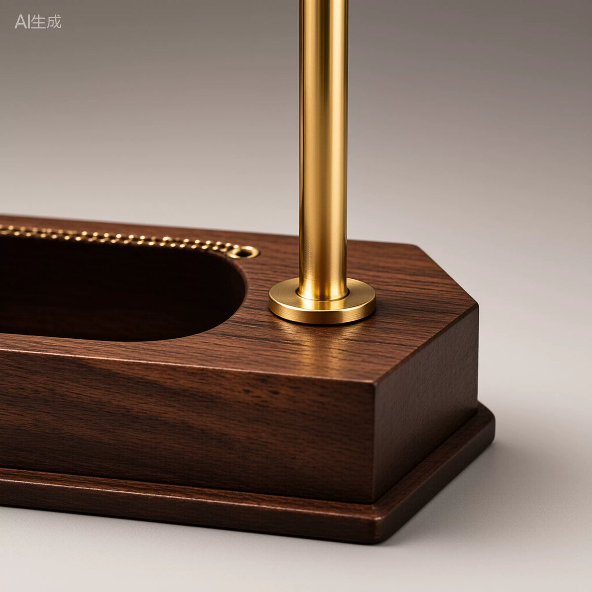 Walnut Wood Earring Display Stand