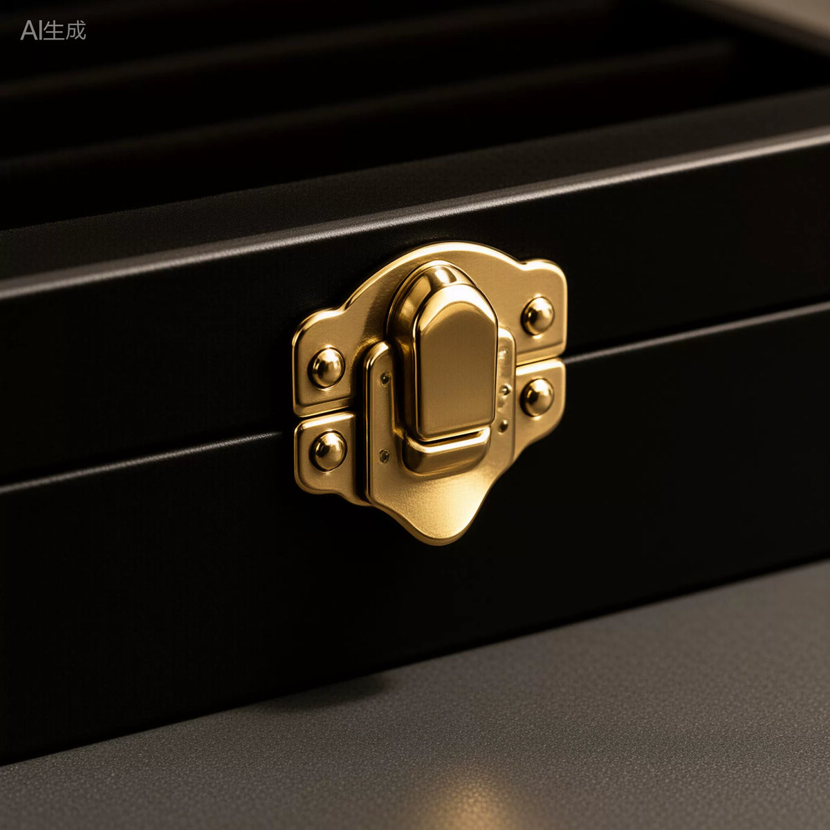 Black Glass-Lid Jewelry Display Box