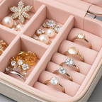 Compact Travel Ring & Earring Jewelry Box