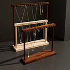Walnut-Tone Multi-Purpose Jewelry Display Stand