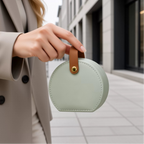 Half-Moon Travel Jewelry Case with Handle